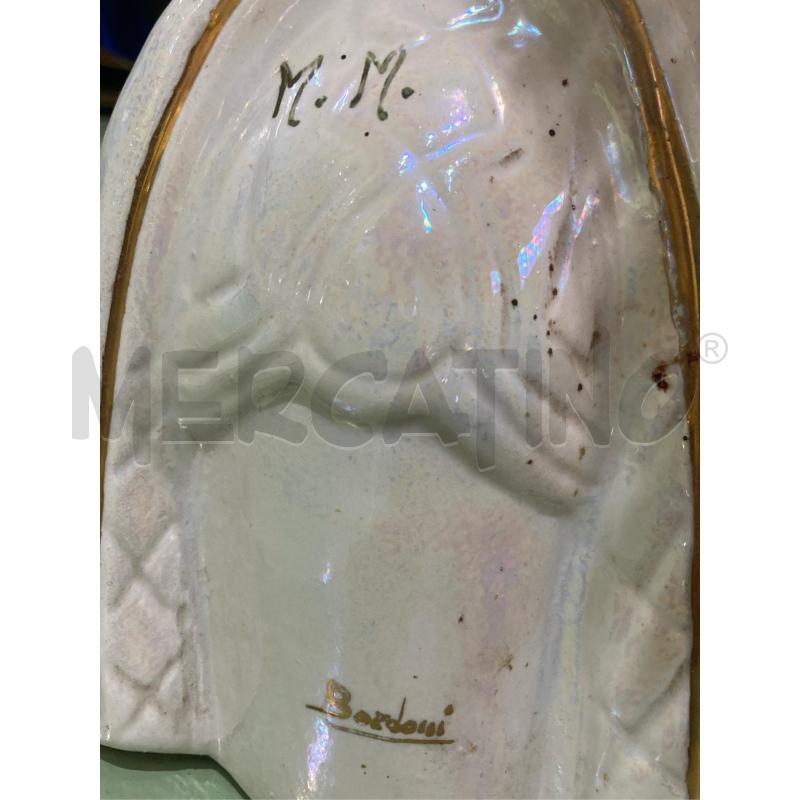 LAMPADA CERAMICA GRANDE DONNA DECORI ORO VIOLA | Mercatino dell'Usato Pomezia 3