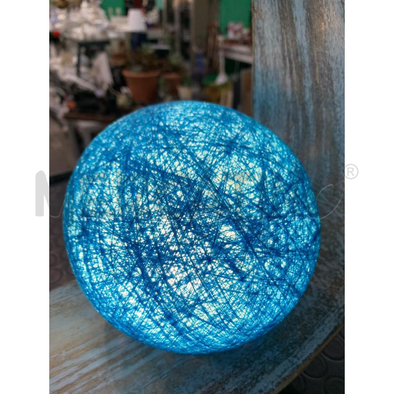 LAMPADA DA TAVOLO SFERA BLU SUPPORTO CARTA | Mercatino dell'Usato Pomezia 3
