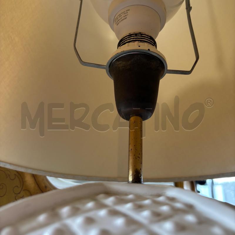 LAMPADA GRANDE CERAMICA CAP/BEIGE | Mercatino dell'Usato Pomezia 3