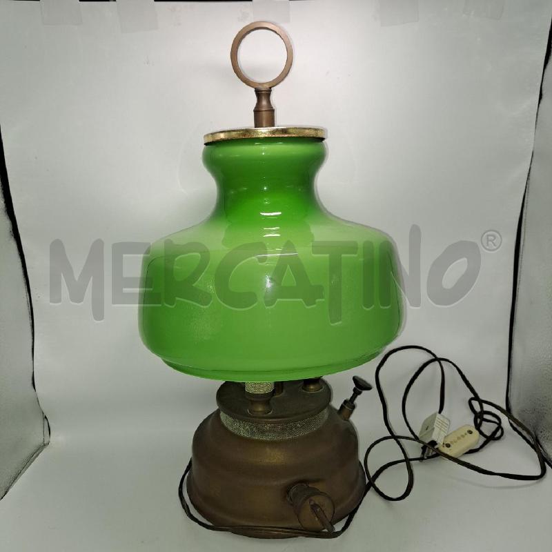 LAMPADA VNTG VETRO VERDE  | Mercatino dell'Usato Pomezia 1