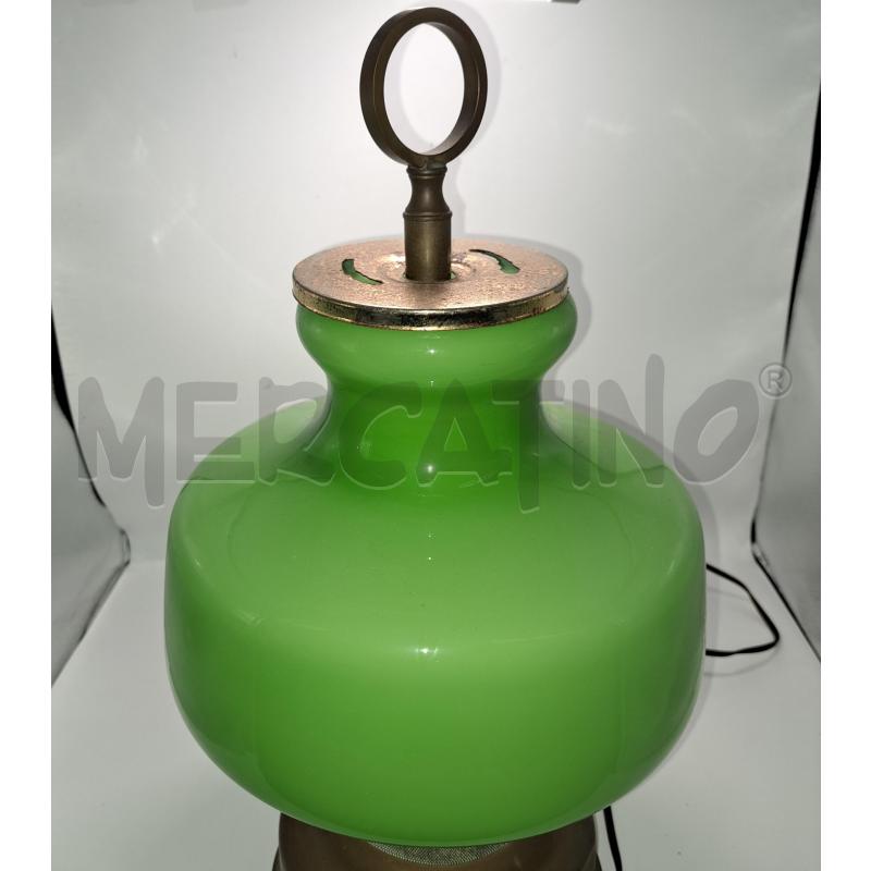 LAMPADA VNTG VETRO VERDE  | Mercatino dell'Usato Pomezia 3