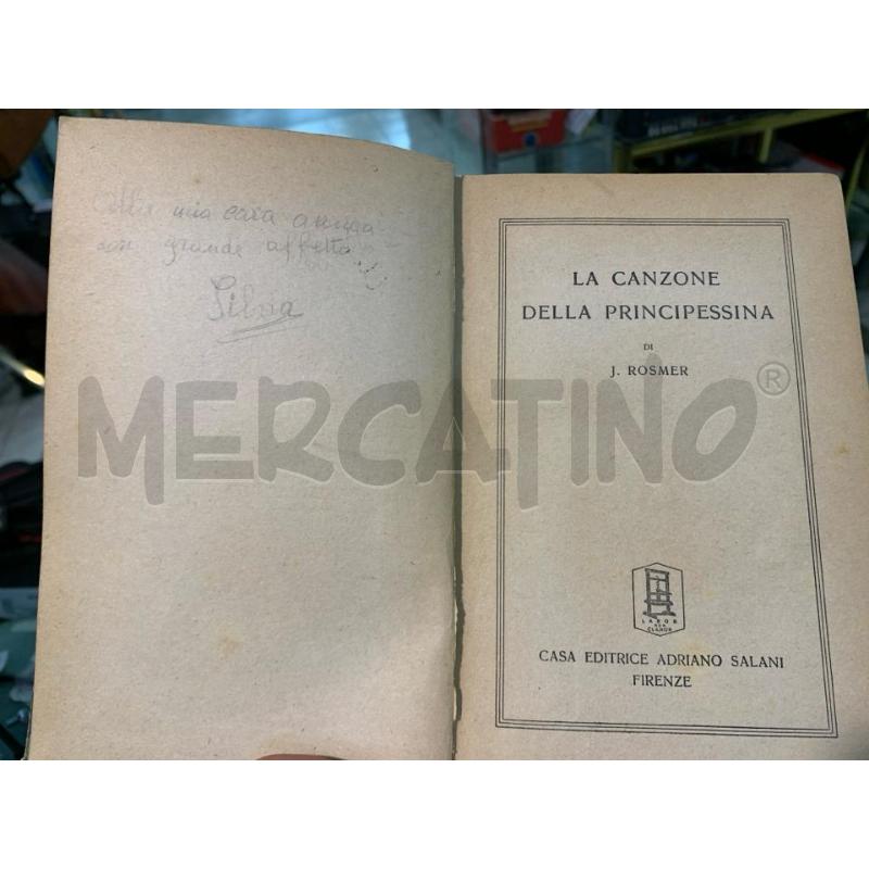LA CANZONE DELLA PRINCIPESSINA ROSMER SALANI 1941 | Mercatino dell'Usato Pomezia 4
