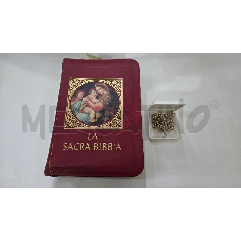 LA SACRA BIBBIA CATHOLIC PRESS + CROCEFISSO  | Mercatino dell'Usato Pomezia 1