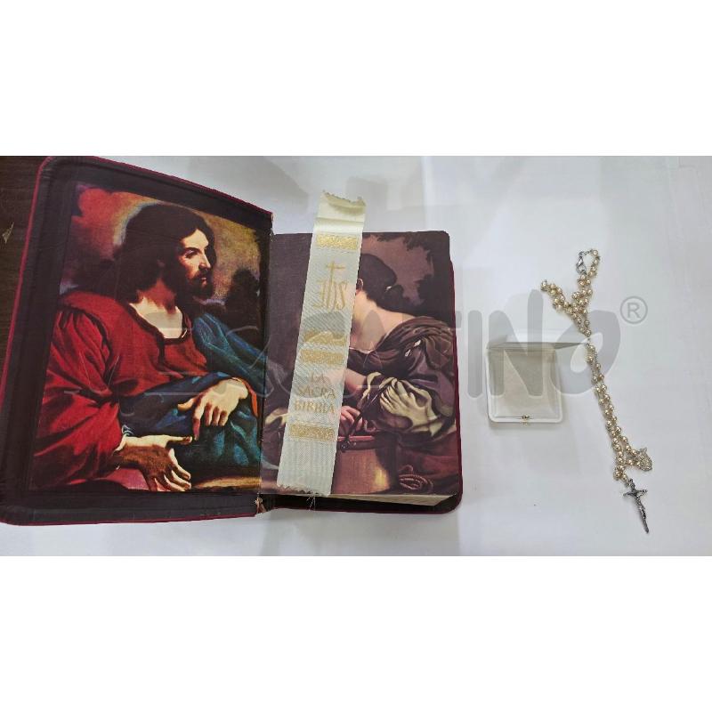 LA SACRA BIBBIA CATHOLIC PRESS + CROCEFISSO  | Mercatino dell'Usato Pomezia 3