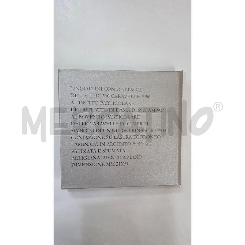 LINGOTTINI 500 LIRE CARAVELLE 1958 EDITALIA | Mercatino dell'Usato Pomezia 5