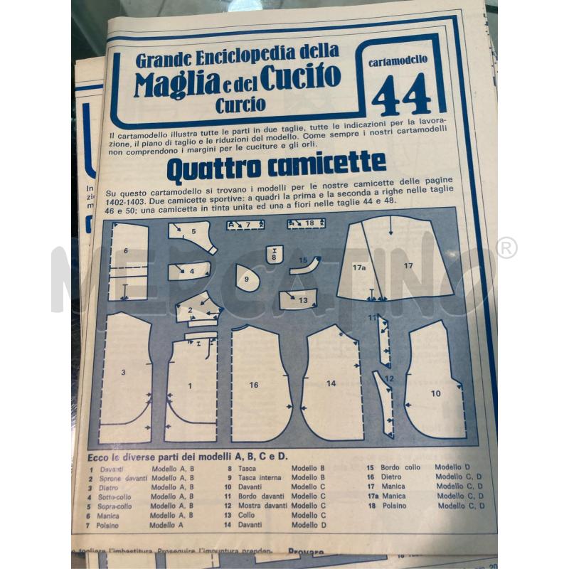 LOTTO CARTAMODELLO ENCICL MAGLIA E CUCITO  | Mercatino dell'Usato Pomezia 2