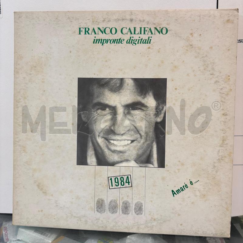 LP CALIFANO IMPRONTE DIGITALI 1984 | Mercatino dell'Usato Pomezia 1