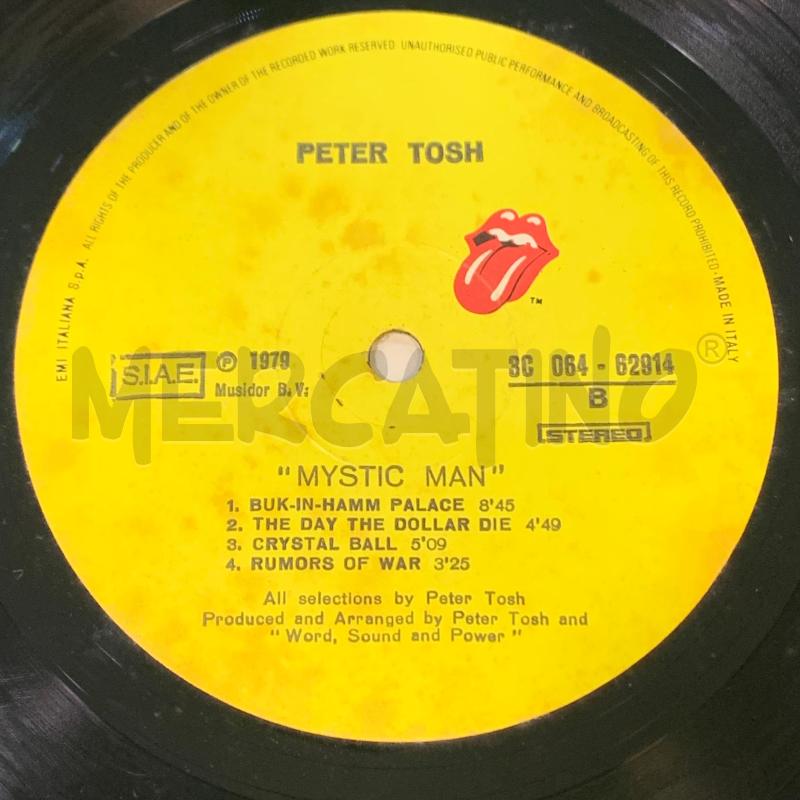 LP PETER TOSH MYSTIC MAN | Mercatino dell'Usato Pomezia 4
