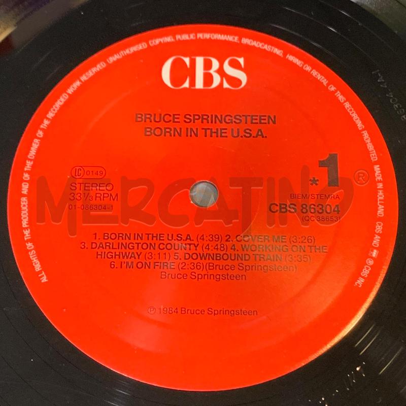 LP SPRINGSTEEN BORN IN THE U.S.A. CBS 86304 | Mercatino dell'Usato Pomezia 4