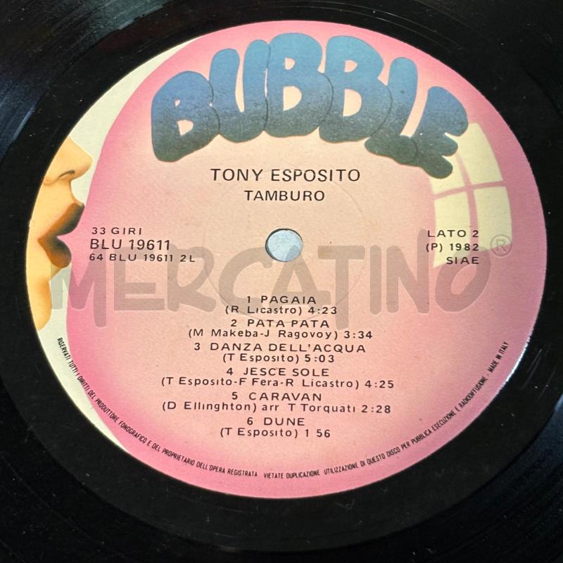LP TONY ESPOSITO TAMBURO | Mercatino dell'Usato Pomezia 4