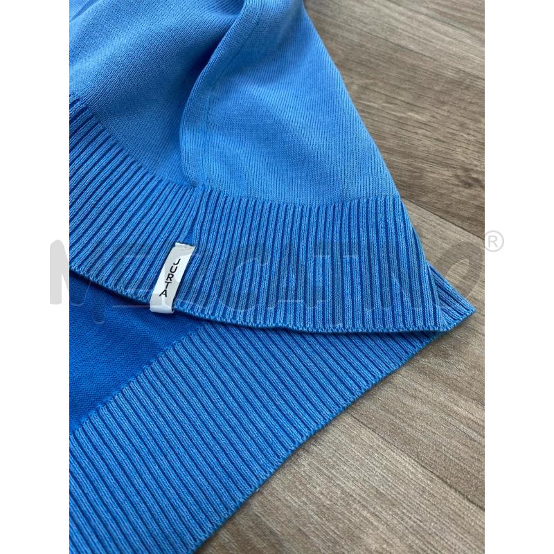 MAGLIONE UOMO COTONE JURTA MADE IN ITALY GIRCOLLO AZZURRO | Mercatino dell'Usato Pomezia 3
