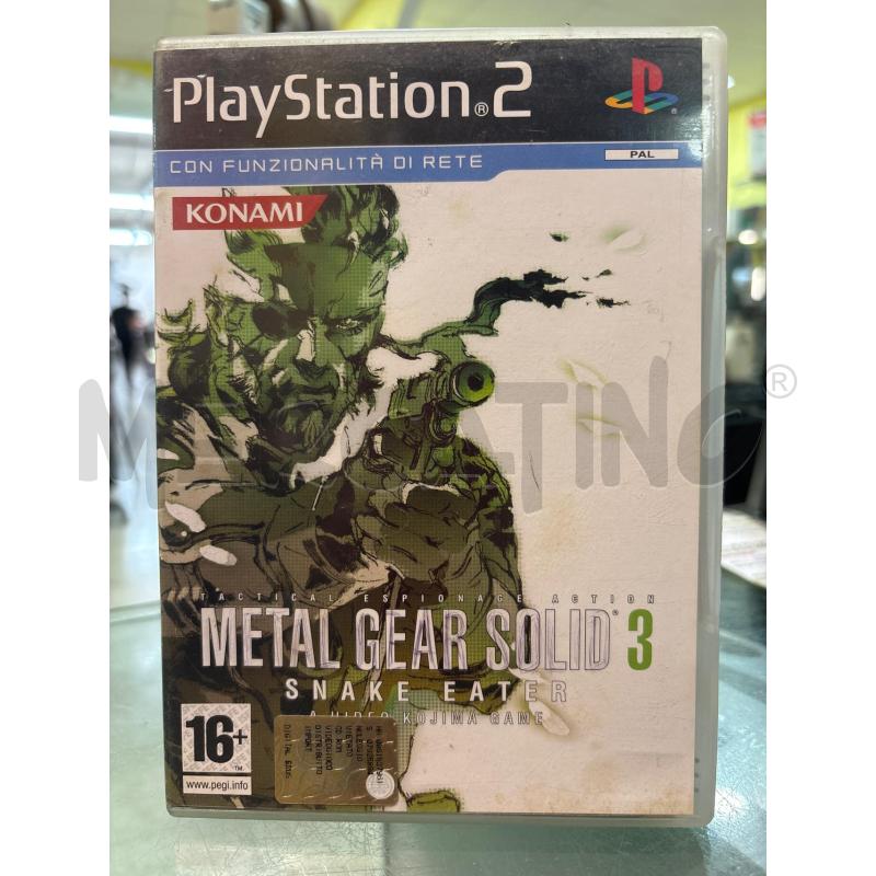METAL GEAR SOLID 3 SNAKE EATER PLAYSTATION 2 PS2 | Mercatino dell'Usato Pomezia 1