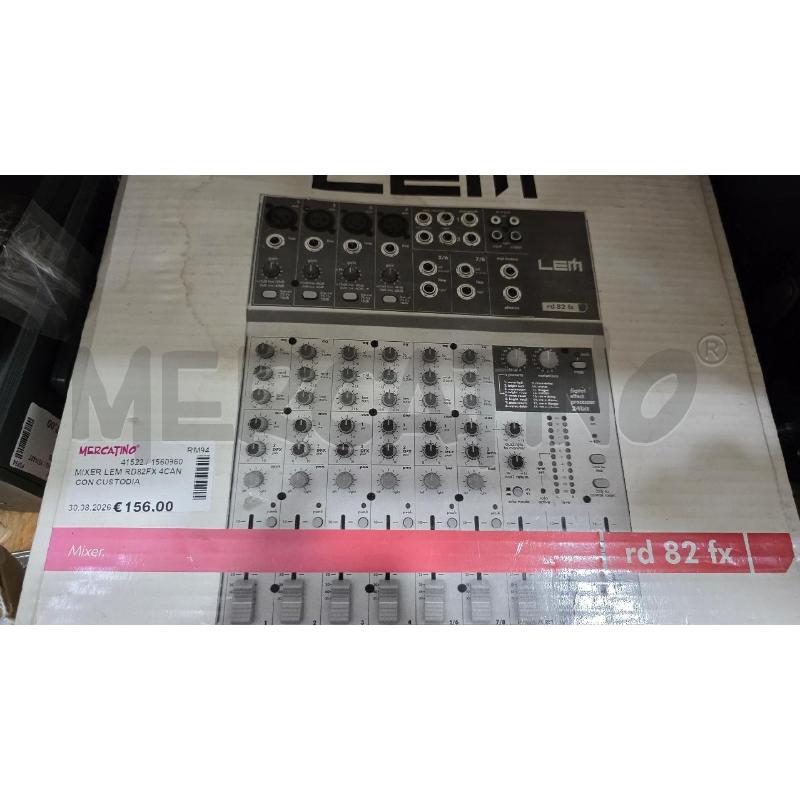 MIXER LEM RD82FX 4CAN CON CUSTODIA | Mercatino dell'Usato Pomezia 1