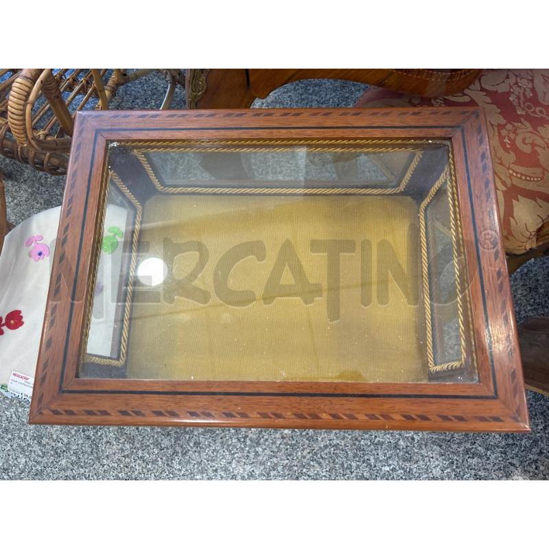 MOBILETTO CONTENITORE LEGNO ANTA IN VETRO | Mercatino dell'Usato Pomezia 2