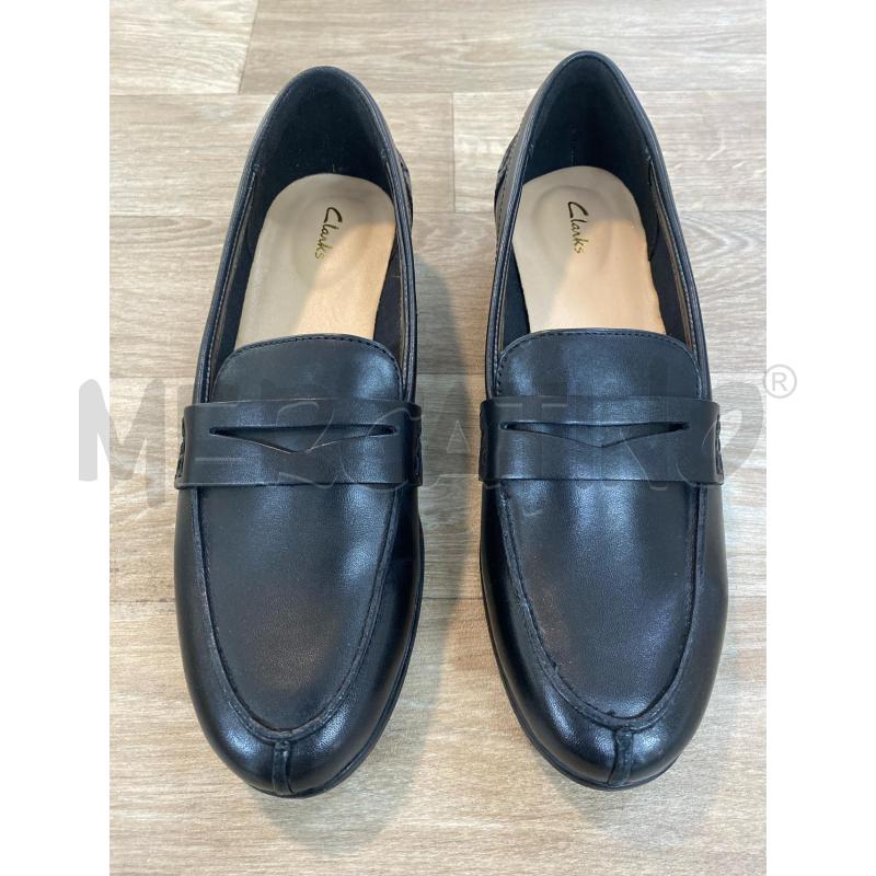 MOCASSINI DONNA CLARKS VERA PELLE NERI | Mercatino dell'Usato Pomezia 1