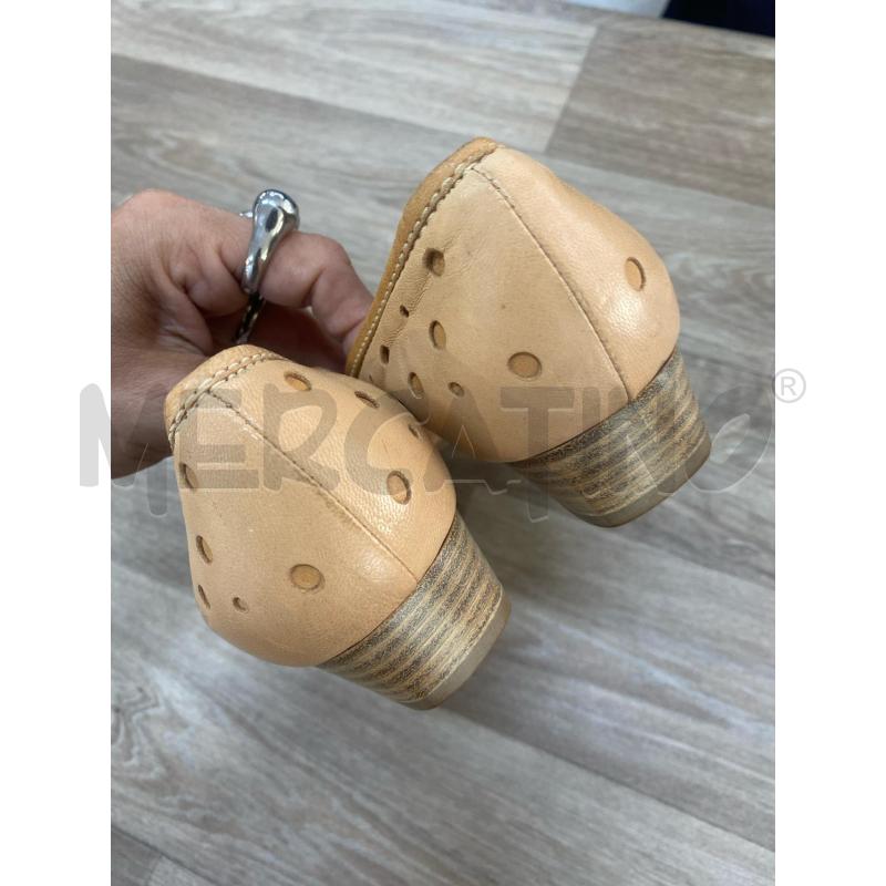 MOCASSINI DONNA PELLE BEIGE BUCATA DE BOBERT 50 | Mercatino dell'Usato Pomezia 5