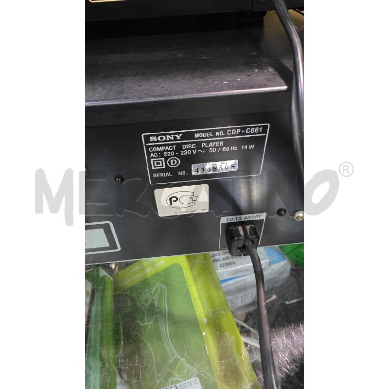 MULTILETTORE CD SONY CDP-C661 | Mercatino dell'Usato Pomezia 2