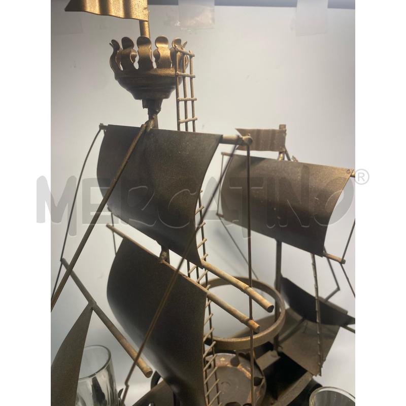 NAVE METALLO DA RIV + BICCHIERI PZ.6  | Mercatino dell'Usato Pomezia 2