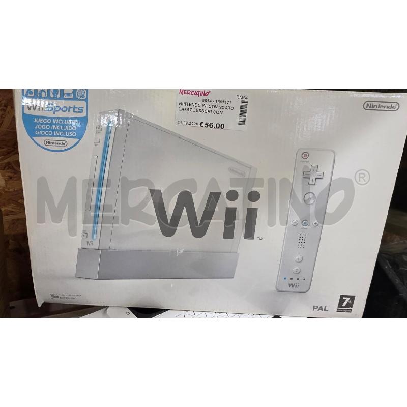 NINTENDO WI CON SCATOLA+ACCESSORI COMPLETA | Mercatino dell'Usato Pomezia 1
