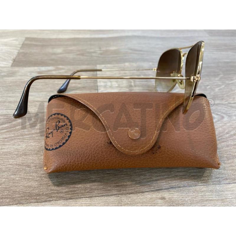 OCCHIALI UOMO RAYBAN AVIATOR LARGE METAL DORATO MARRONE | Mercatino dell'Usato Pomezia 5