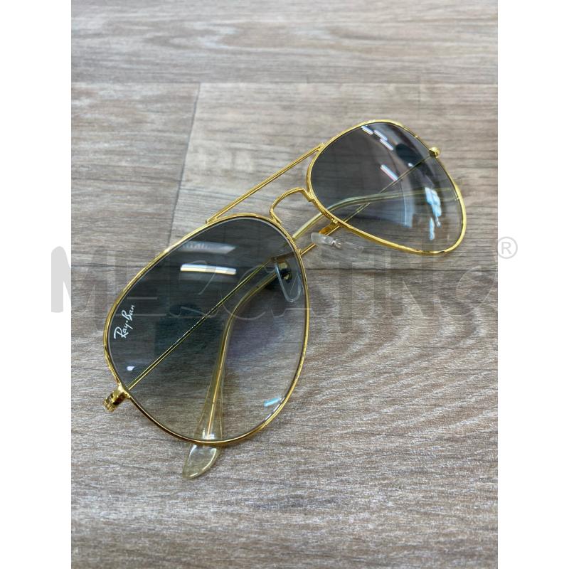 OCCHIALI UOMO SOLE RAYBAN MONTATURA DORATA LENTI BLU | Mercatino dell'Usato Pomezia 1