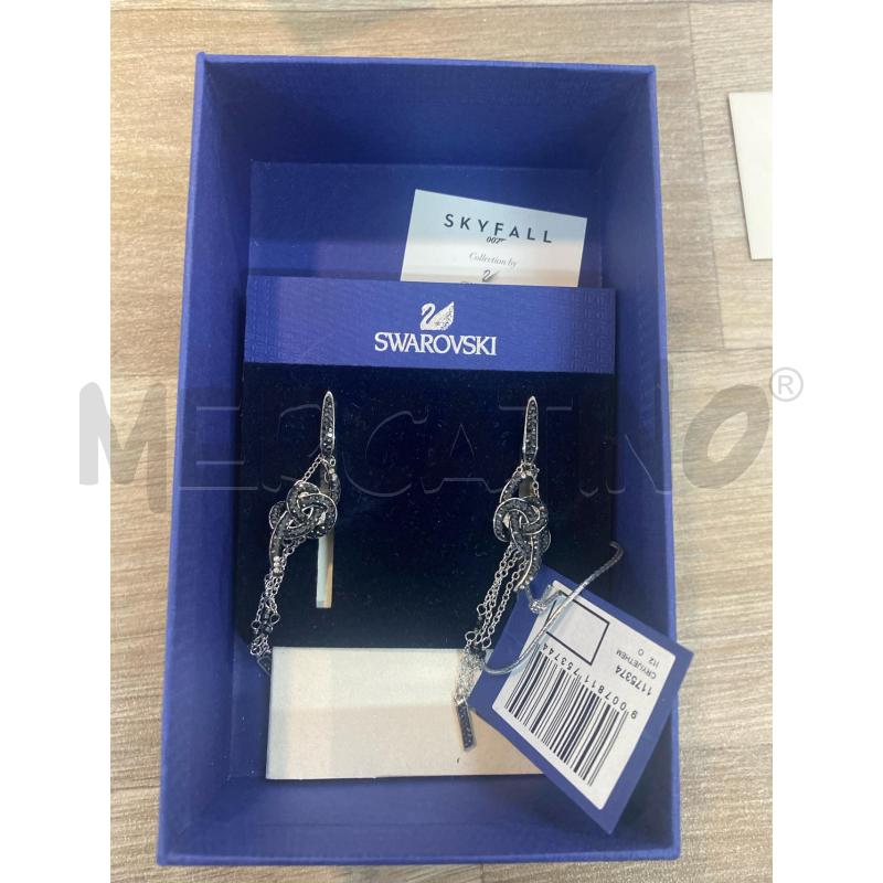 ORECCHINI PENDENTI GRIGI NODO SWAROVSKI | Mercatino dell'Usato Pomezia 1