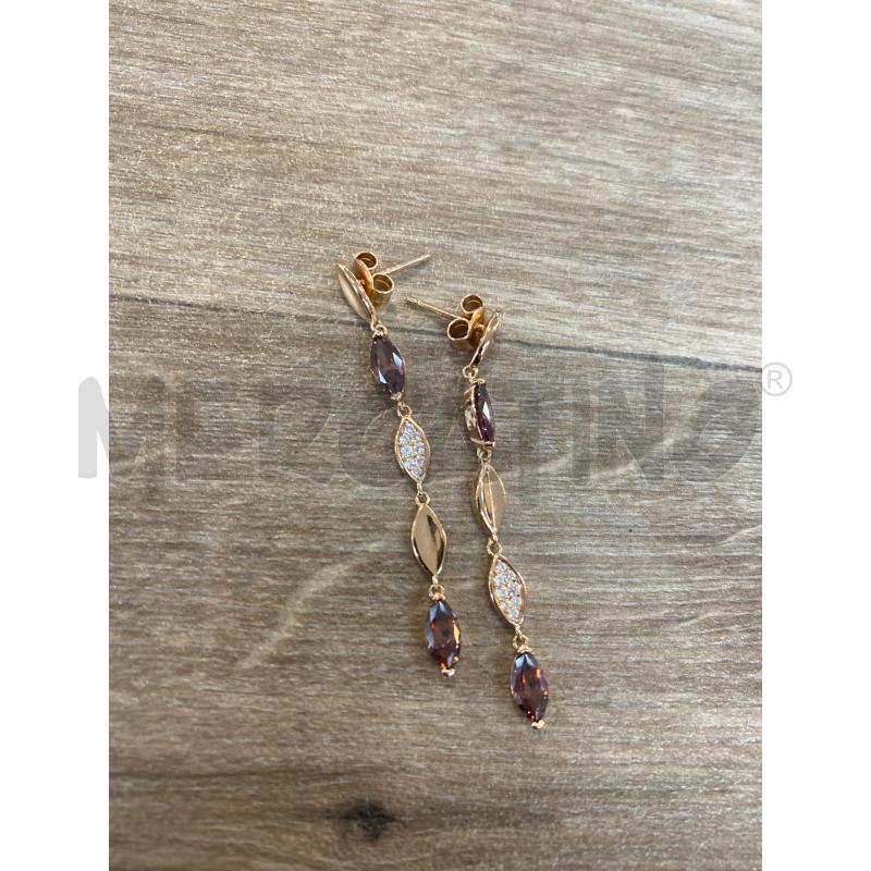 ORECCHINI PENDENTI PIETRE MARCA ROSATO | Mercatino dell'Usato Pomezia 1
