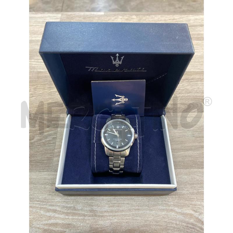 OROLOGIO DA POLSO MASERATI ACCIAIO INOX WATER RESISTANT + SCATOLA | Mercatino dell'Usato Pomezia 1