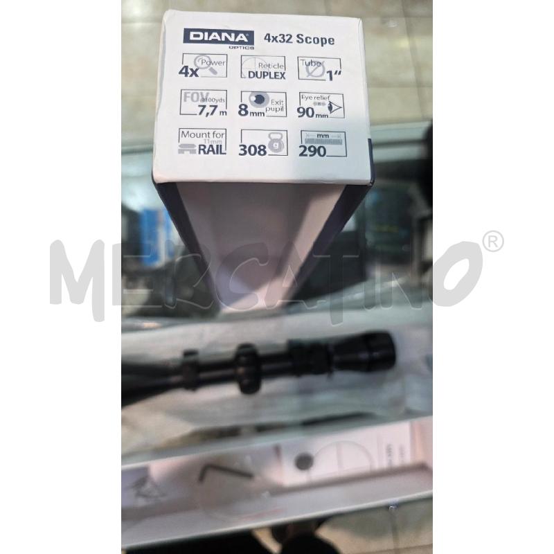 OTTICA PER CARABINA DIANA 11MM 4X32 | Mercatino dell'Usato Pomezia 2