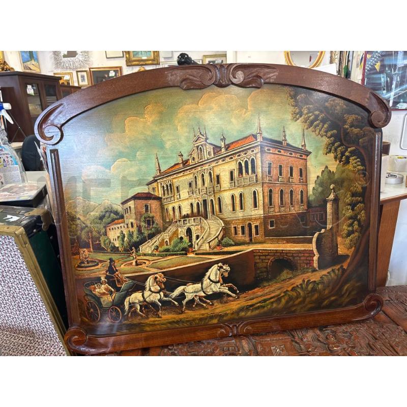 PANNELLO LEGNO 83 X 67 CM SCENA CAVALLI | Mercatino dell'Usato Pomezia 1
