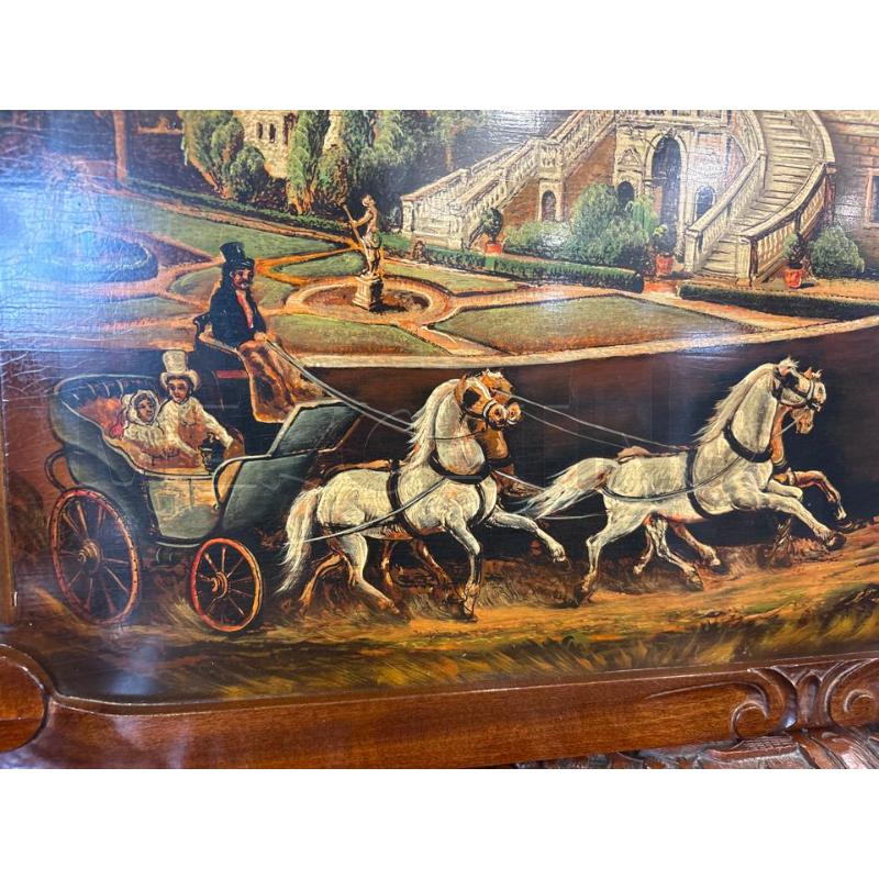 PANNELLO LEGNO 83 X 67 CM SCENA CAVALLI | Mercatino dell'Usato Pomezia 3