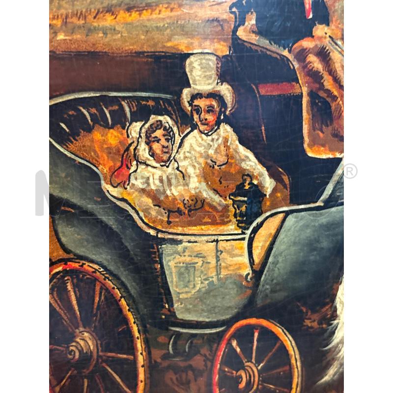 PANNELLO LEGNO 83 X 67 CM SCENA CAVALLI | Mercatino dell'Usato Pomezia 5