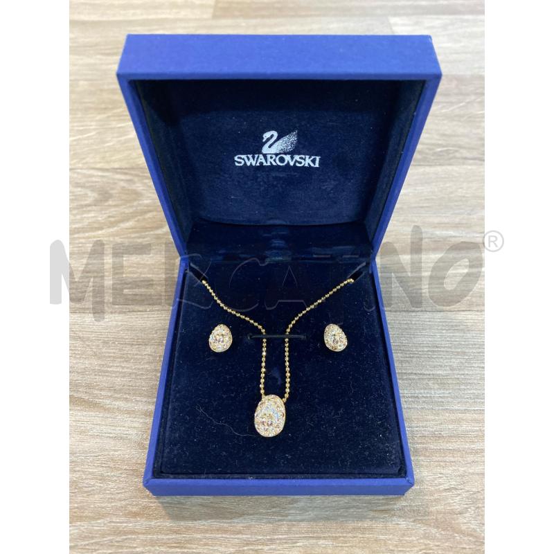 PARURE COLLANA +ORECCHINI GOCCE DORARA SWAROVSKI | Mercatino dell'Usato Pomezia 1