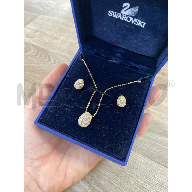PARURE COLLANA +ORECCHINI GOCCE DORARA SWAROVSKI | Mercatino dell'Usato Pomezia 2