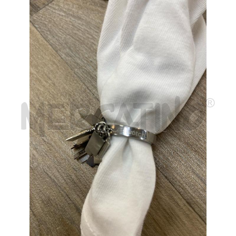 PARURE SWATCH BRACCIALE + ANELLO ACCIAIO SCRITTE INCISIONE | Mercatino dell'Usato Pomezia 2
