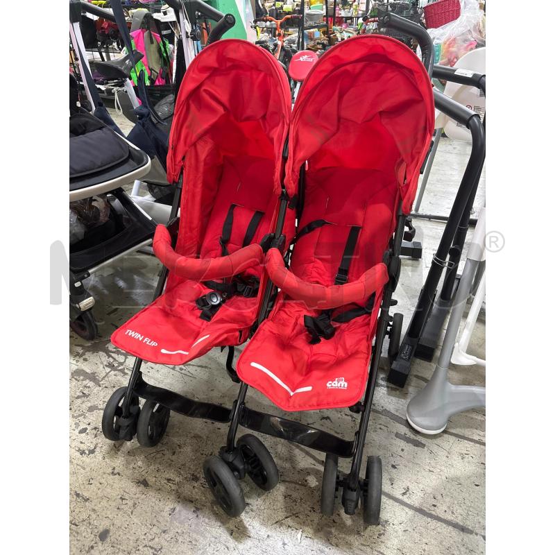 PASSEGGINO GEMELLARE ROSSO CAM | Mercatino dell'Usato Pomezia 1