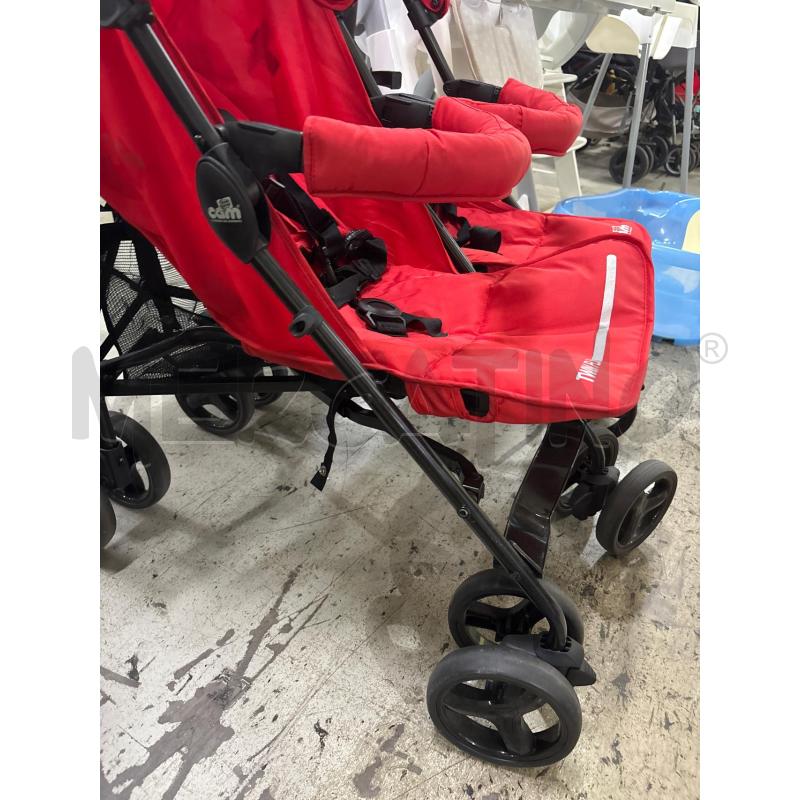 PASSEGGINO GEMELLARE ROSSO CAM | Mercatino dell'Usato Pomezia 2