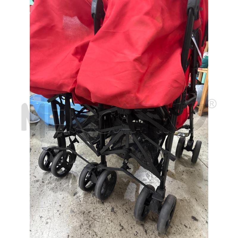 PASSEGGINO GEMELLARE ROSSO CAM | Mercatino dell'Usato Pomezia 3