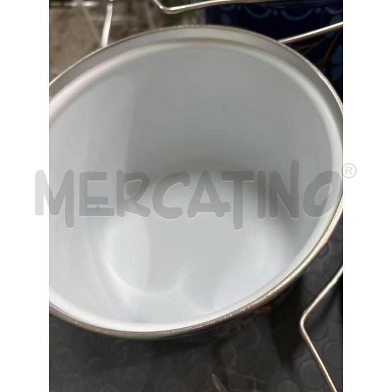 PENTOLE PZ. 4 SMALTATE BLU | Mercatino dell'Usato Pomezia 3
