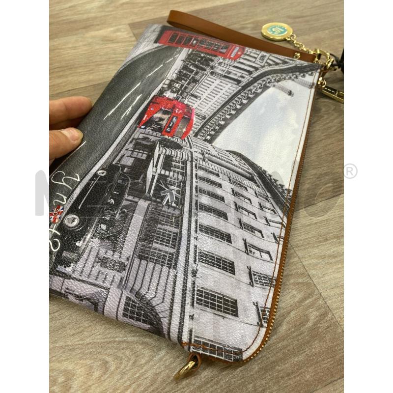 POCHETTE Y NOT? LONDRA BIANCO/NERO LACCETTO MARRONE | Mercatino dell'Usato Pomezia 2