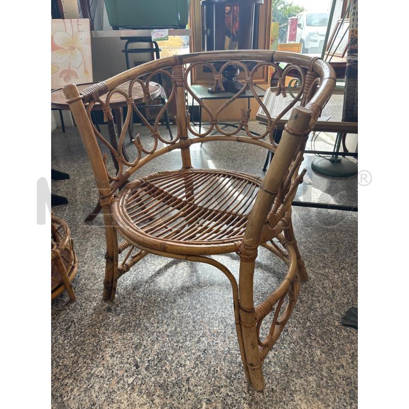POLTRONA BAMBOO ANNI 70 | Mercatino dell'Usato Pomezia 1