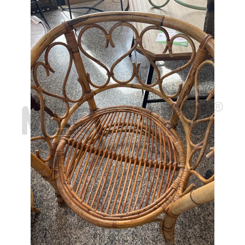 POLTRONA BAMBOO ANNI 70 | Mercatino dell'Usato Pomezia 2