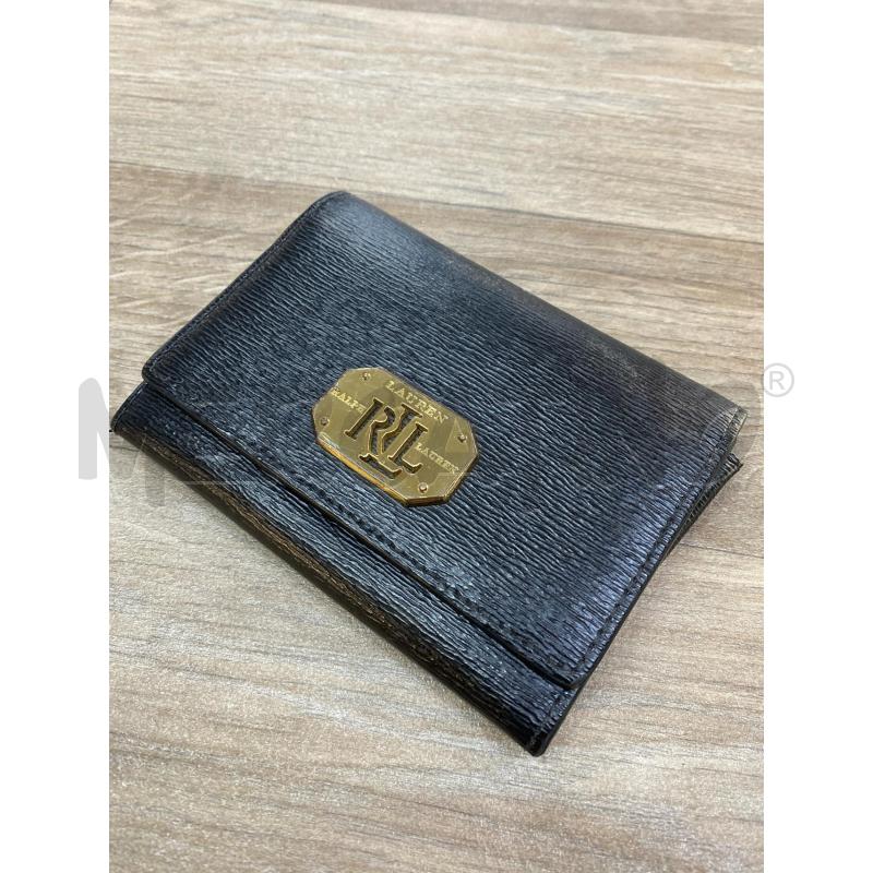 PORTA FOGLIO/PORTA CARTE  RALPH LAUREN PELLE NERO | Mercatino dell'Usato Pomezia 1