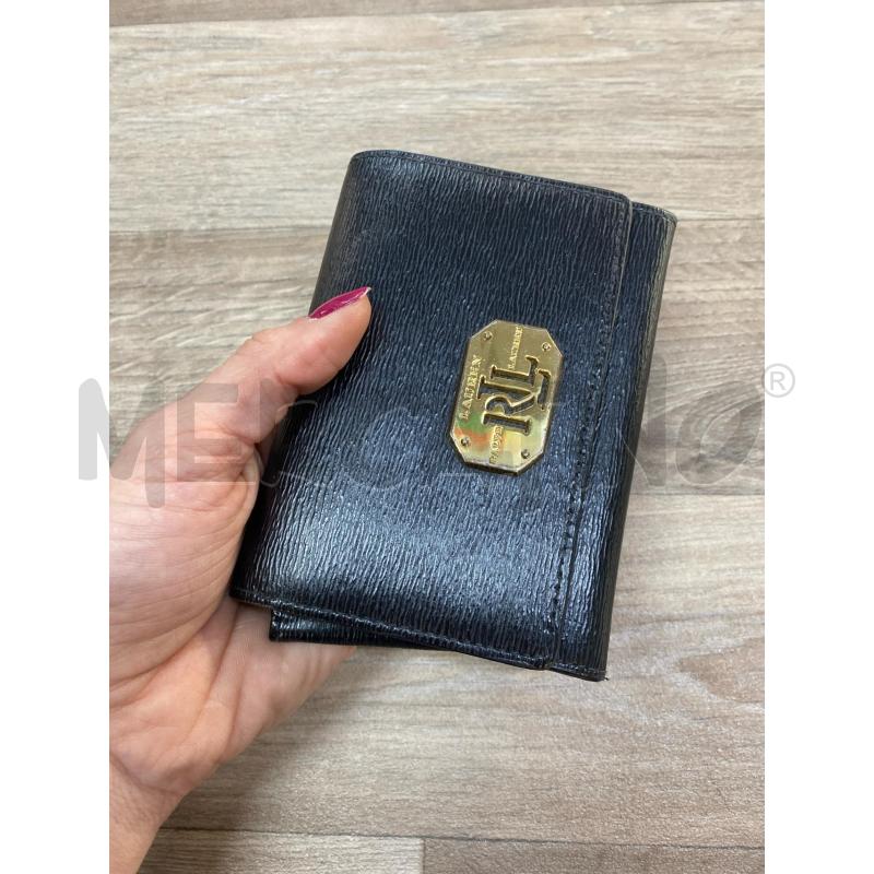 PORTA FOGLIO/PORTA CARTE  RALPH LAUREN PELLE NERO | Mercatino dell'Usato Pomezia 2