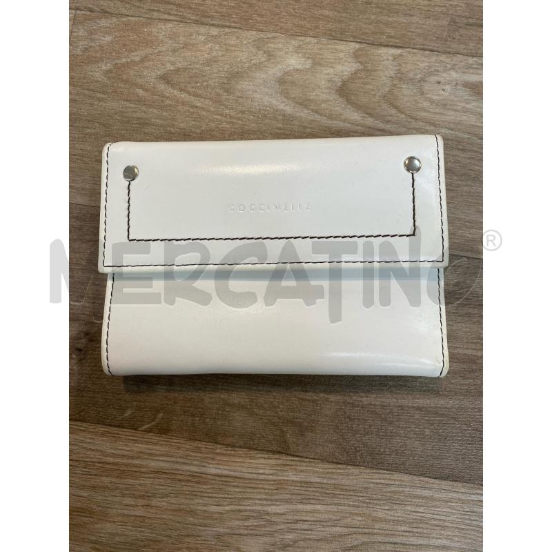 PORTA FOGLIO COCCINELLE BIANCO AVORIO RETTANGOLARE | Mercatino dell'Usato Pomezia 1