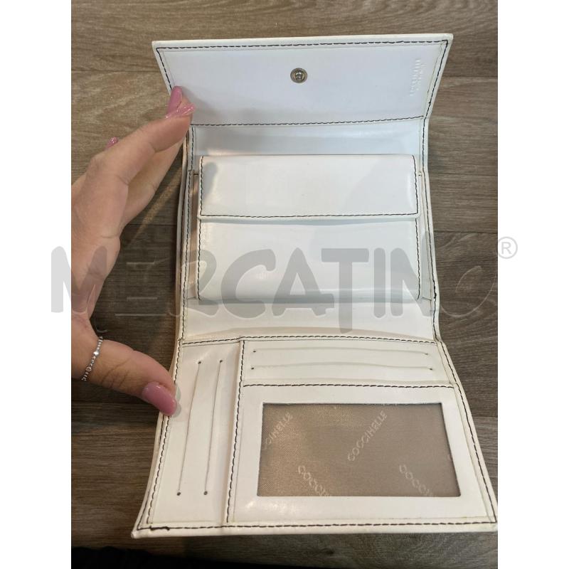 PORTA FOGLIO COCCINELLE BIANCO AVORIO RETTANGOLARE | Mercatino dell'Usato Pomezia 2