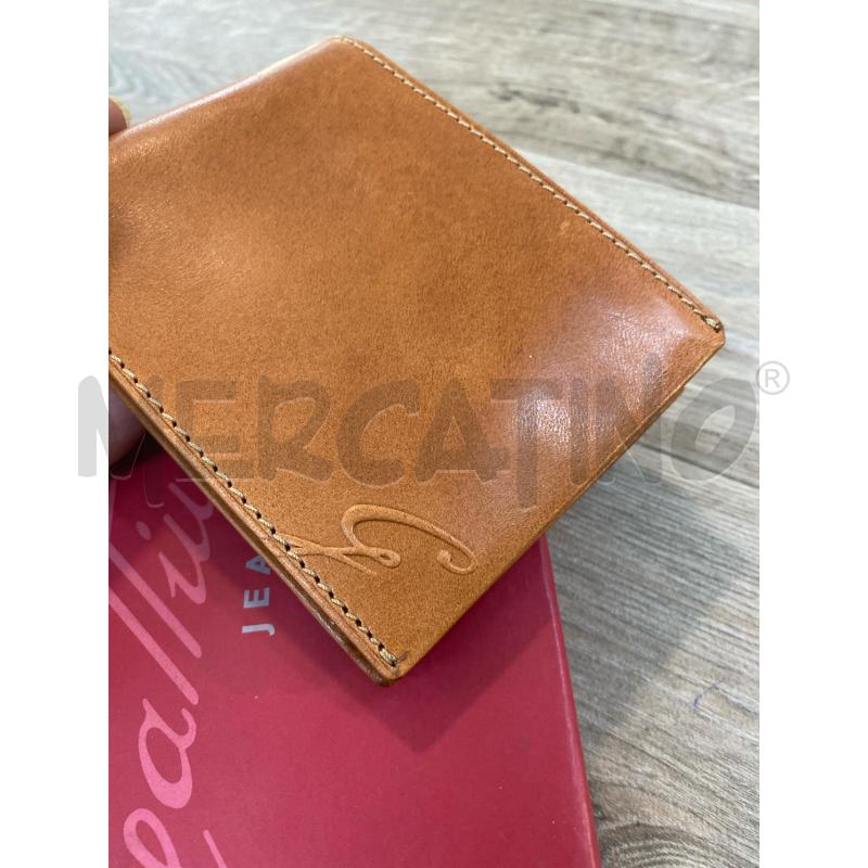 PORTA FOGLIO GATTINONI VERA PELLE MARRONE CHIARO | Mercatino dell'Usato Pomezia 5