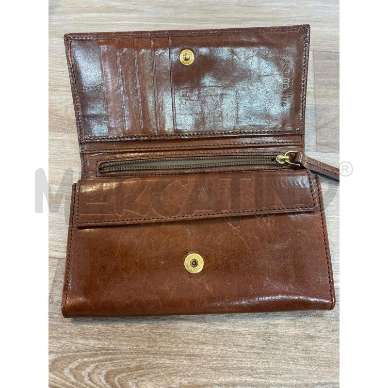 PORTA FOGLIO PELLE MARRONE THE BRIDGE | Mercatino dell'Usato Pomezia 3