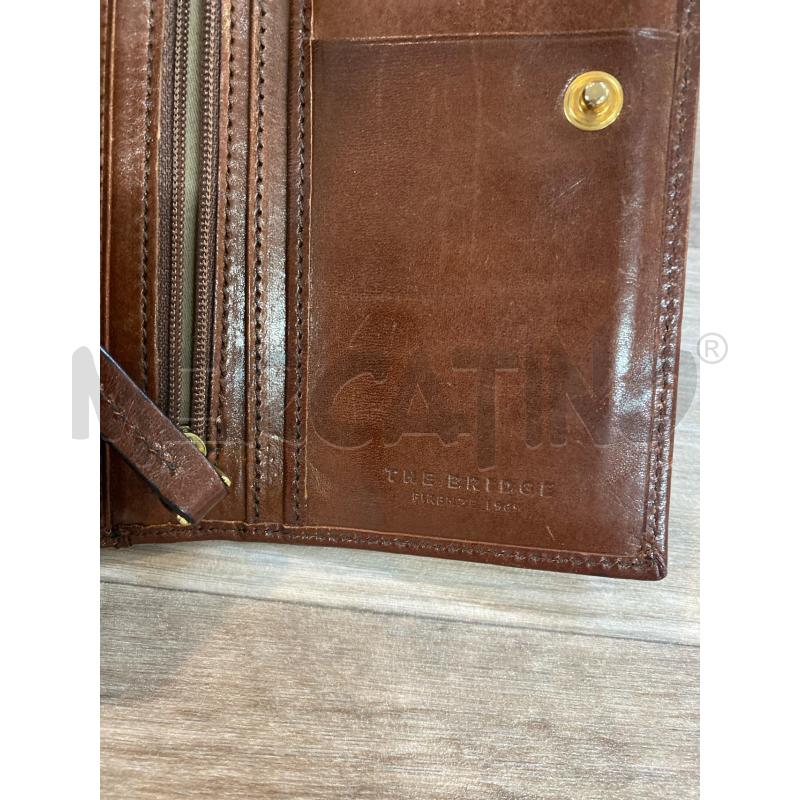 PORTA FOGLIO PELLE MARRONE THE BRIDGE | Mercatino dell'Usato Pomezia 4
