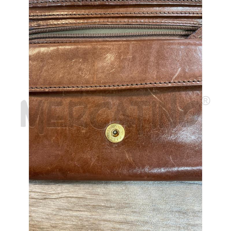 PORTA FOGLIO PELLE MARRONE THE BRIDGE | Mercatino dell'Usato Pomezia 5